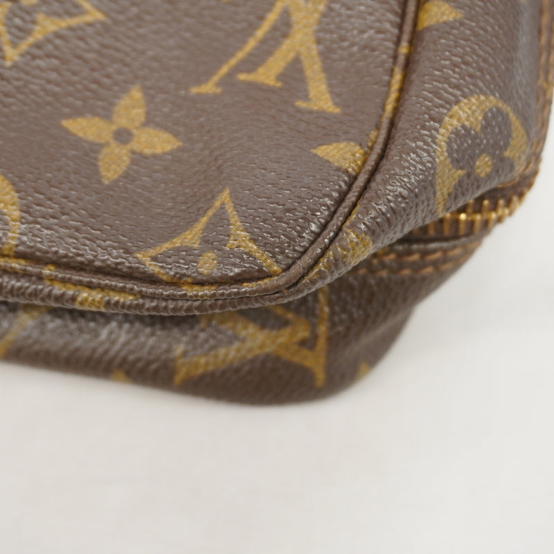 【6ia0322】ルイヴィトン ポーチ モノグラム トゥルーストワレット28 M47522 ブラウン【中古】レディース