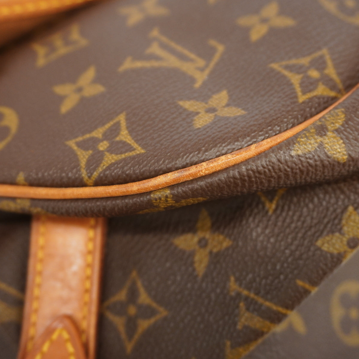 【6ia0328】ルイヴィトン ショルダーバッグ モノグラム ソミュール35 M42254 ブラウン【中古】レディース