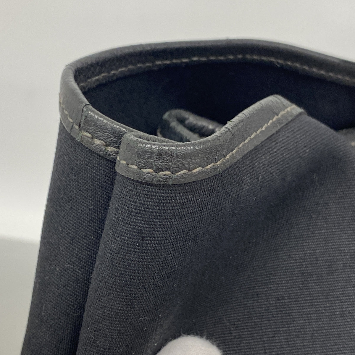 【6ia0331】エルメス トートバッグ ガーデンパーティGM トワルオフィシエ ブラック シルバー金具 □H刻印【中古】メンズ レディース ユニセックス