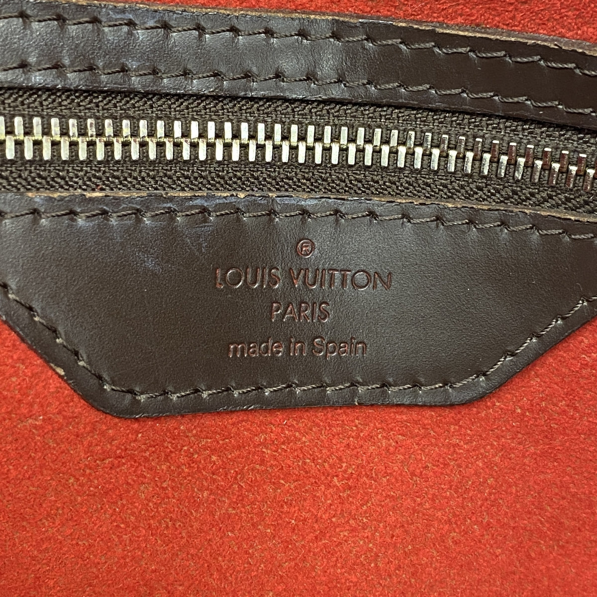 【6ia0333】ルイヴィトン トートバッグ ダミエ ハムステッドMM N51204 エベヌ【中古】レディース