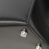 【6ia0353-e-g】エルメス ハンドバッグ ミニケリー2 ボックスカーフ ブラック シルバー金具 U刻印 2wayバッグ【中古】レディース