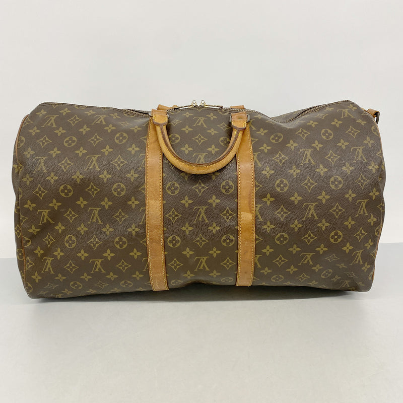 【6ia0354】ルイヴィトン ボストンバッグ モノグラム キーポルバンドリエール55 M41414 ブラウン【中古】メンズ レディース ユニセックス