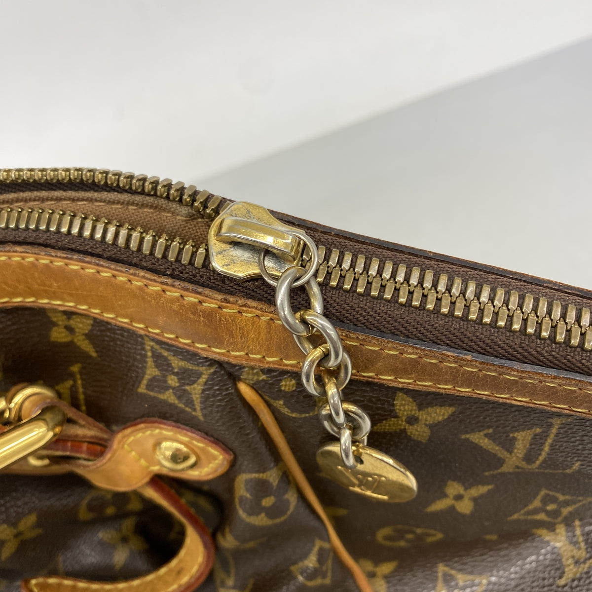 【6ia0355】ルイヴィトン トートバッグ モノグラム ティボリGM M40144 ブラウン【中古】レディース