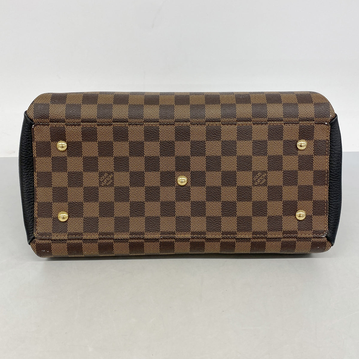 【6ia0357】ルイヴィトン ハンドバッグ ダミエ ノルマンディー N41487 エベヌ【中古】レディース