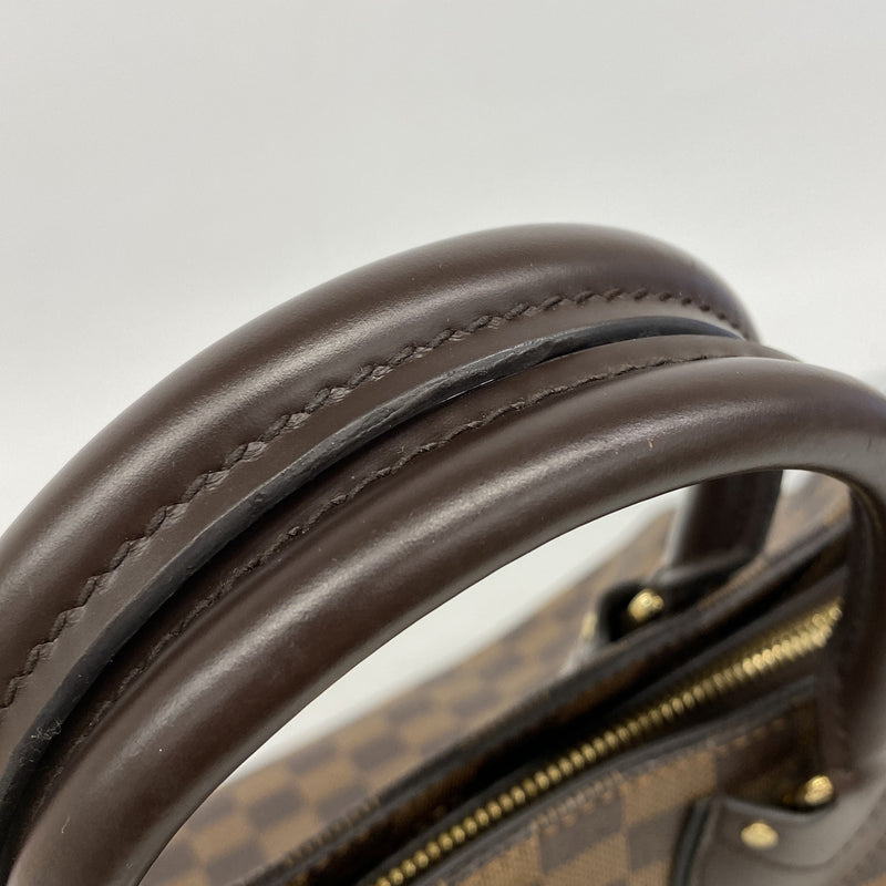 【6ia0357】ルイヴィトン ハンドバッグ ダミエ ノルマンディー N41487 エベヌ【中古】レディース