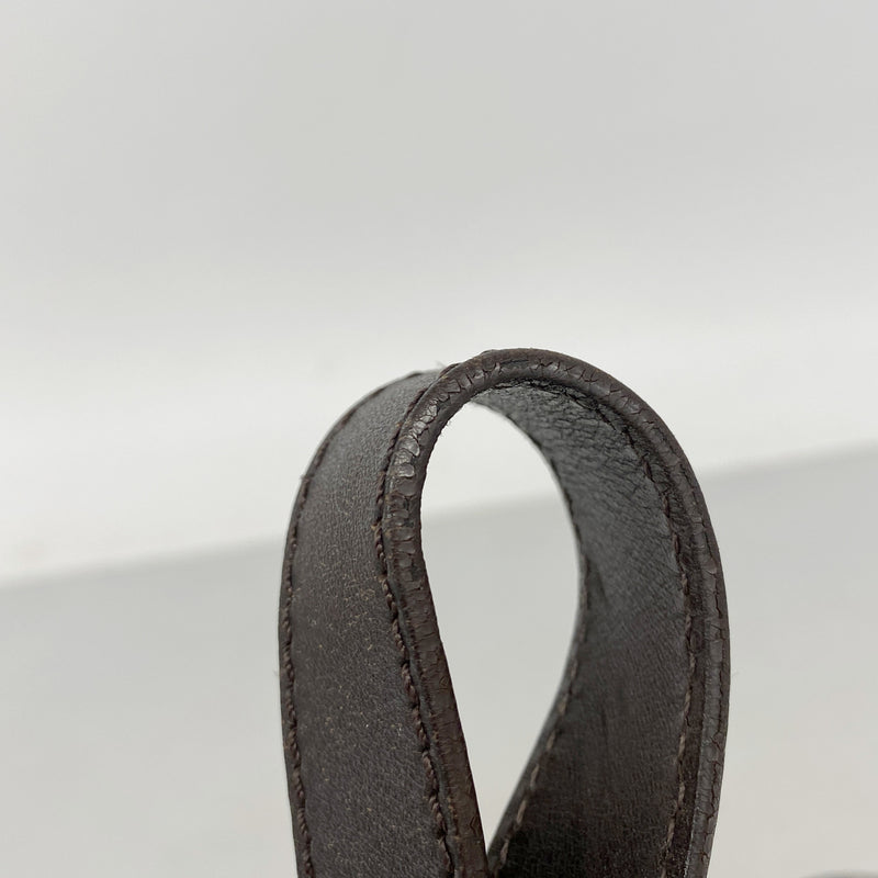 【6ia0362】フェンディ ショルダーバッグ ズッカ ナイロンキャンバス ブラウン シャンパンゴールド金具【中古】レディース