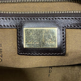 【6ia0362】フェンディ ショルダーバッグ ズッカ ナイロンキャンバス ブラウン シャンパンゴールド金具【中古】レディース