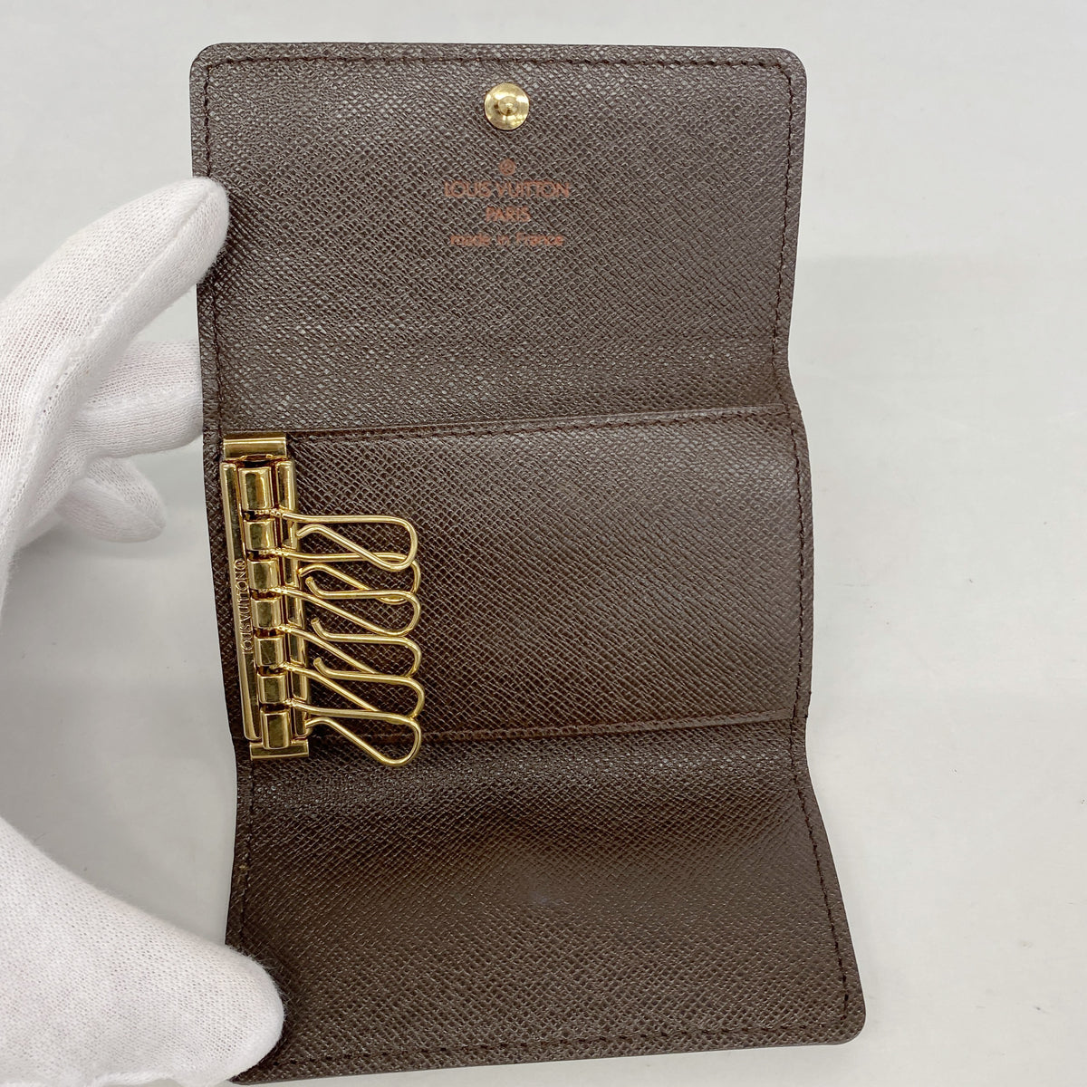 【6ia0366】ルイヴィトン キーケース ダミエ ミュルティクレ6 N62630 エベヌ【中古】メンズ レディース ユニセックス