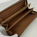 【6ia0367】ルイヴィトン 長財布 モノグラム ジッピーウォレット M60017 ブラウン【中古】メンズ レディース ユニセックス