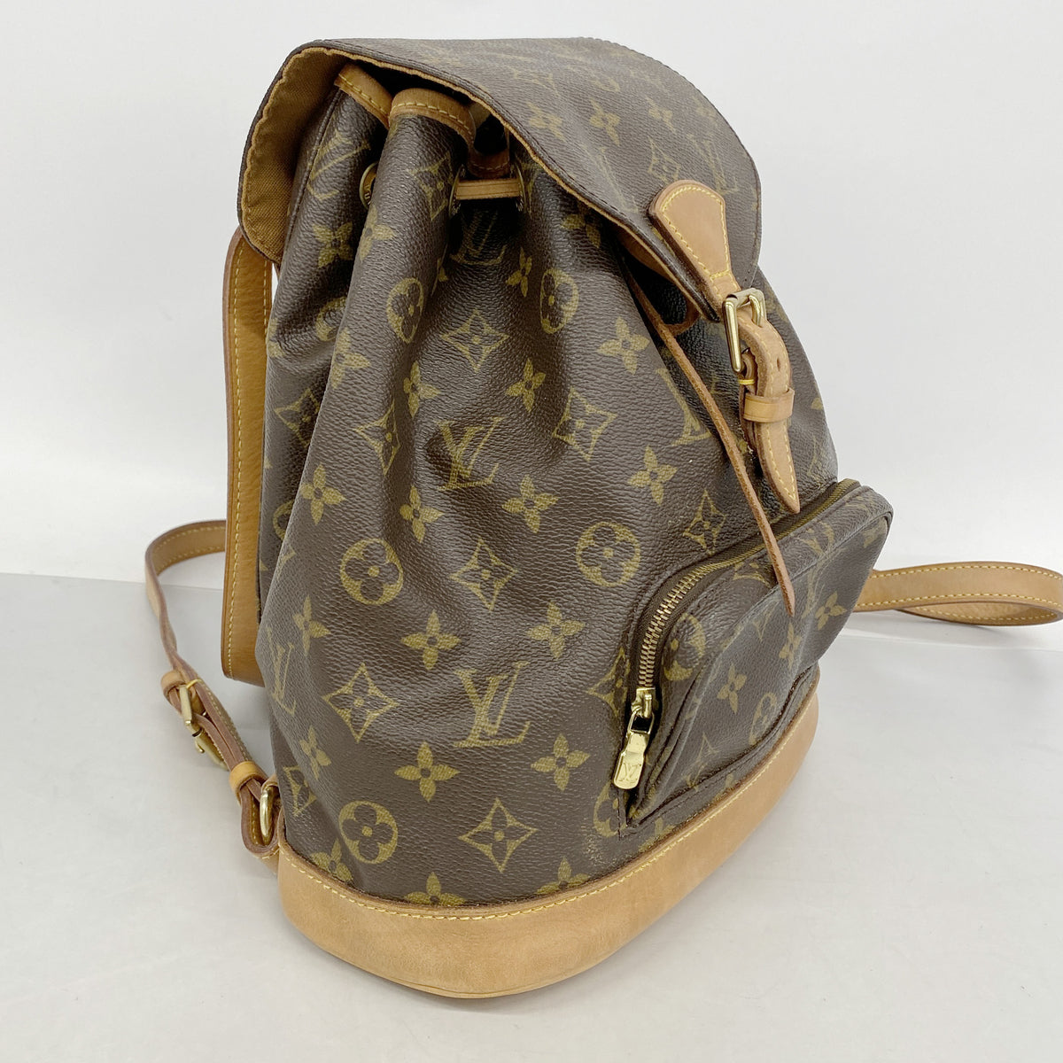 【6ia0368】ルイヴィトン リュック・デイパック モノグラム モンスリMM M51136 ブラウン【中古】レディース
