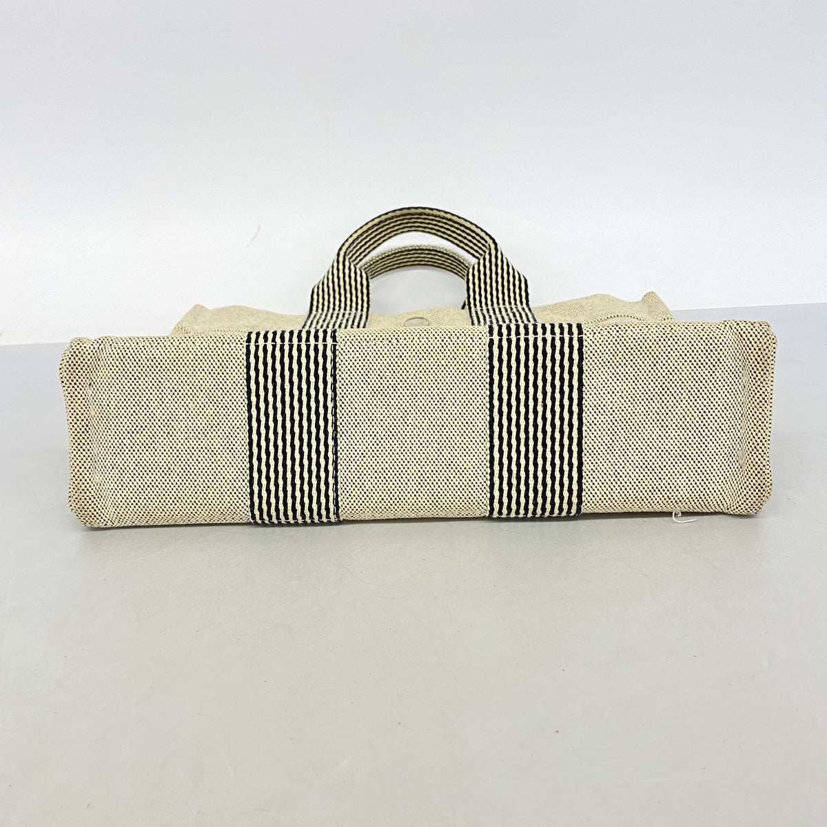 【6ia0373】エルメス トートバッグ ニューフールトゥPM トワルアッシュ ブラック シルバー金具【中古】レディース