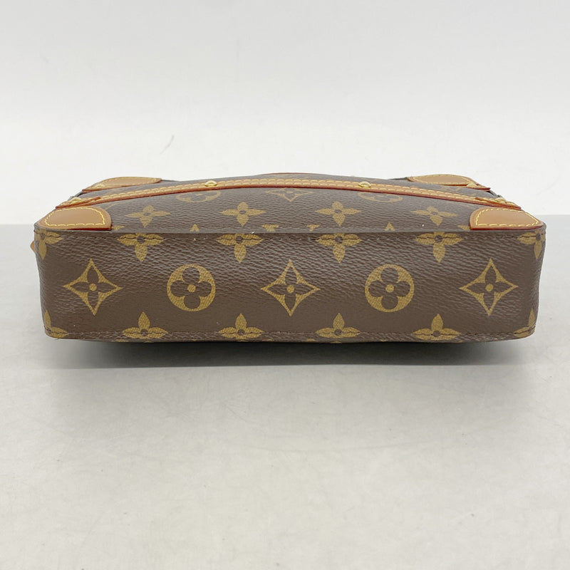 【6ia0382】ルイヴィトン クラッチバッグ モノグラム ソフトトランクポッシュ M44779 ブラウン【中古】メンズ
