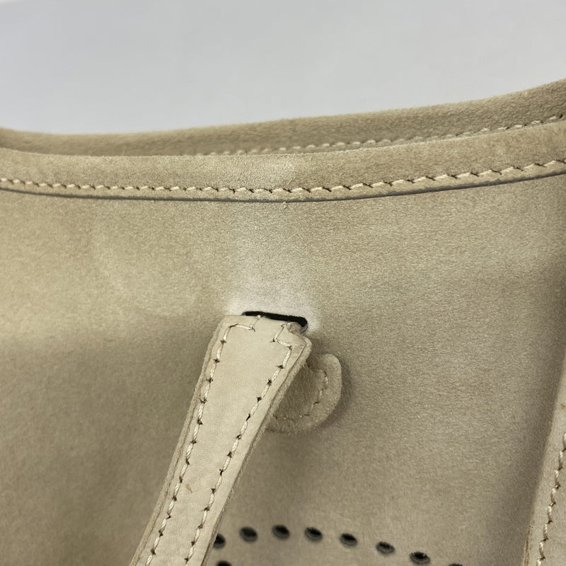 【6ia0388】エルメス ショルダーバッグ エヴリンTPM ドブリス ベトン シルバー金具 □H刻印【中古】レディース