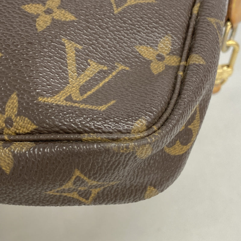 【6ia0402】ルイヴィトン ポーチ モノグラム ポシェットアクセソワール M51980 ブラウン【中古】レディース