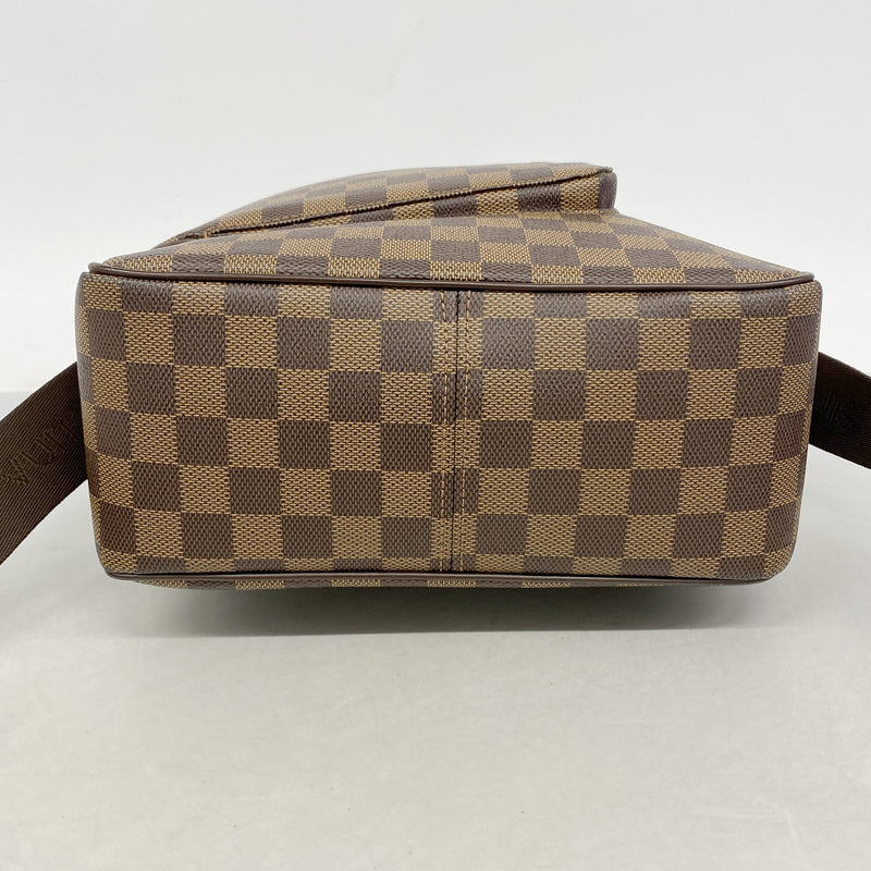 【6ia0407】ルイヴィトン ショルダーバッグ ダミエ オラフMM N41441 エベヌ【中古】レディース