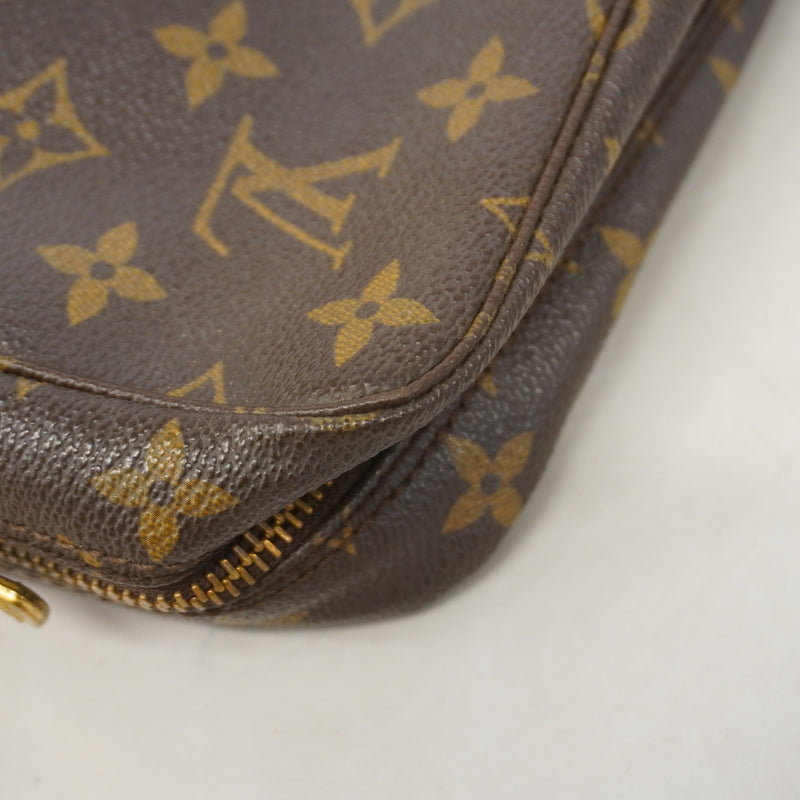 【6ia0417】ルイヴィトン ポーチ モノグラム トゥルーストワレット23 M47524 ブラウン【中古】レディース