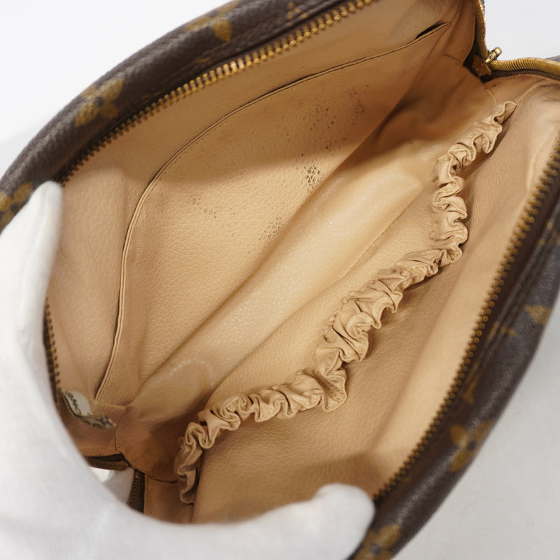 【6ia0417】ルイヴィトン ポーチ モノグラム トゥルーストワレット23 M47524 ブラウン【中古】レディース