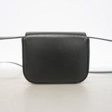 【6ia0421】セリーヌ ショルダーバッグ トリオンフ ミニクロード レザー ブラック ゴールド金具【中古】レディース