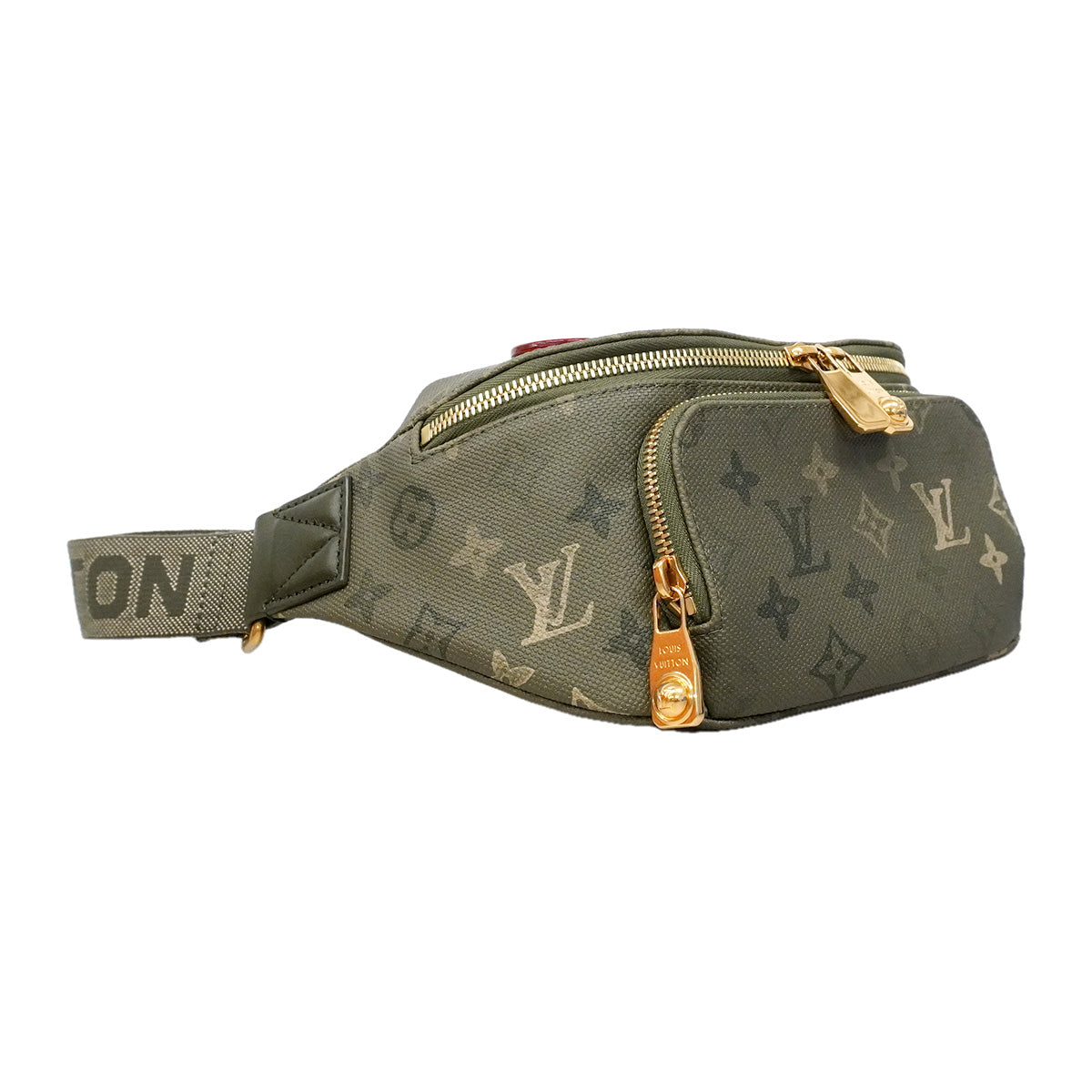 【6ia0424】ルイヴィトン ウエストバッグ モノグラム・サープラス ラッシュバムバッグ M26933 カーキ【中古】メンズ