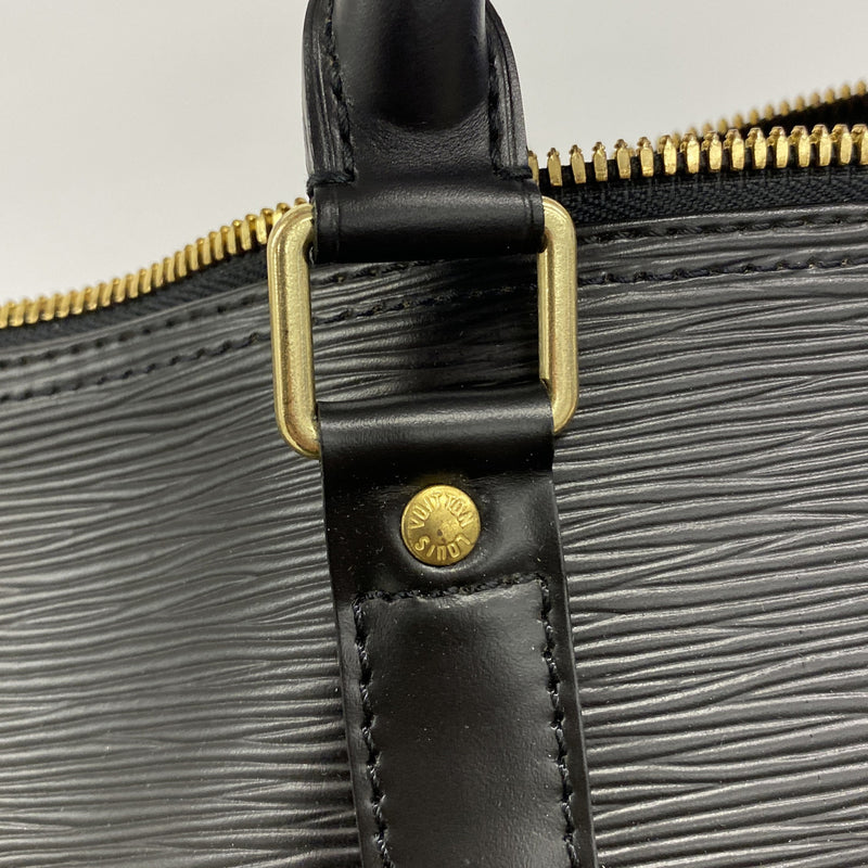 【6ia0438】ルイヴィトン ボストンバッグ エピ キーポル55 M59142 ノワール【中古】メンズ レディース ユニセックス