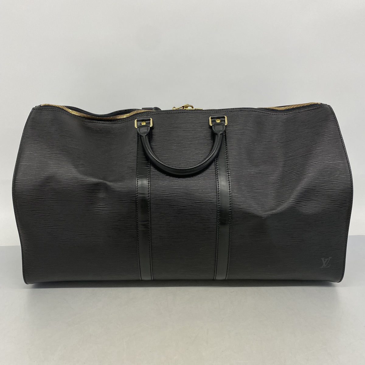 【6ia0438】ルイヴィトン ボストンバッグ エピ キーポル55 M59142 ノワール【中古】メンズ レディース ユニセックス