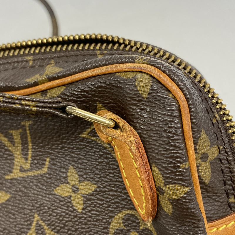 【6ia0443】ルイヴィトン ショルダーバッグ モノグラム ポシェットマルリーバンドリエール M51828 ブラウン【中古】レディース