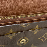 【6ia0455】ルイヴィトン 長財布 モノグラム ポシェットポルトモネクレディ M61726 ブラウン【中古】レディース