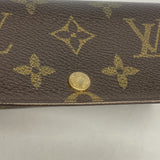 【6ia0455】ルイヴィトン 長財布 モノグラム ポシェットポルトモネクレディ M61726 ブラウン【中古】レディース