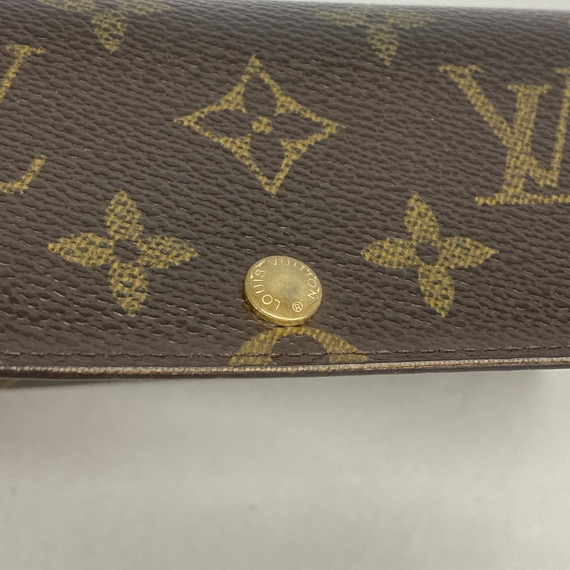【6ia0455】ルイヴィトン 長財布 モノグラム ポシェットポルトモネクレディ M61726 ブラウン【中古】レディース