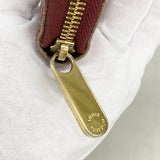 【6ia0457】ルイヴィトン 長財布 ヴェルニ・レオパード ジッピーウォレット M91477 ルージュフォーヴィスト【中古】レディース