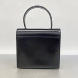 【6ia0460】カルティエ ハンドバッグ パンテール レザー ブラック ゴールド金具【中古】レディース