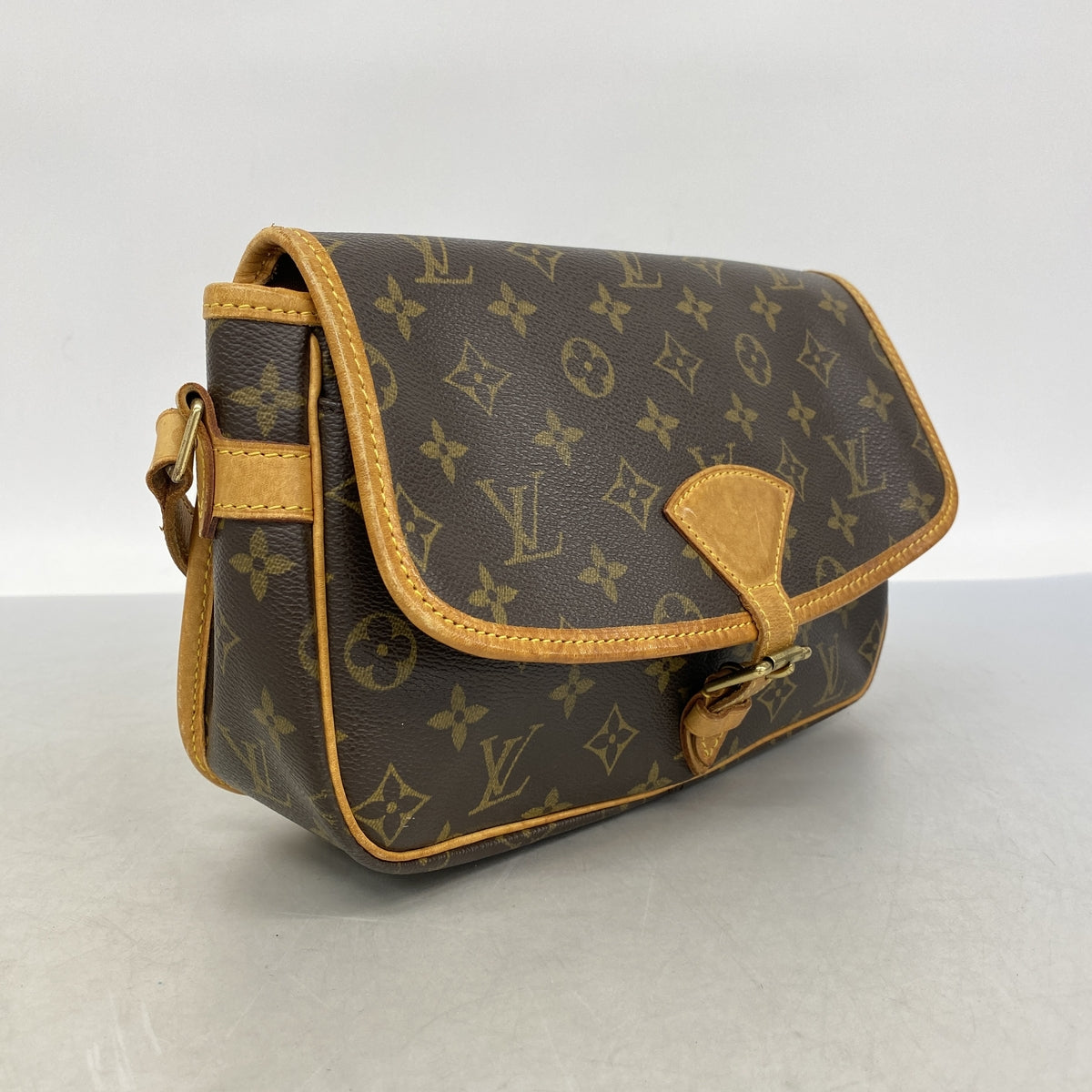 【6ia0461】ルイヴィトン ショルダーバッグ モノグラム ソローニュ M42250 ブラウン【中古】レディース