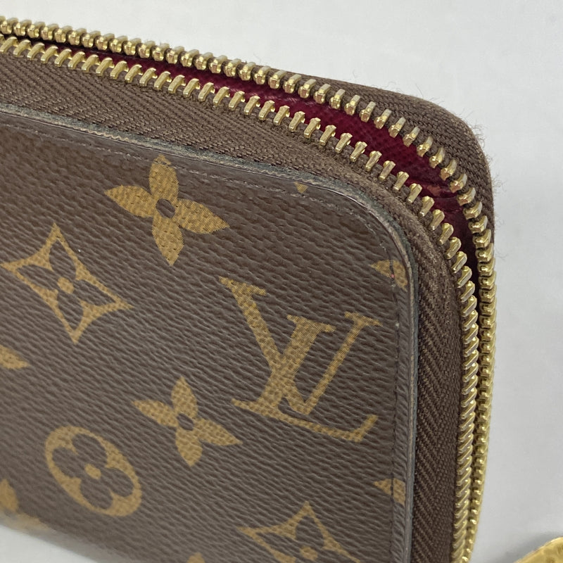 【6ia0487】ルイヴィトン 長財布 モノグラム ジッピーウォレット M41895 フューシャ【中古】レディース