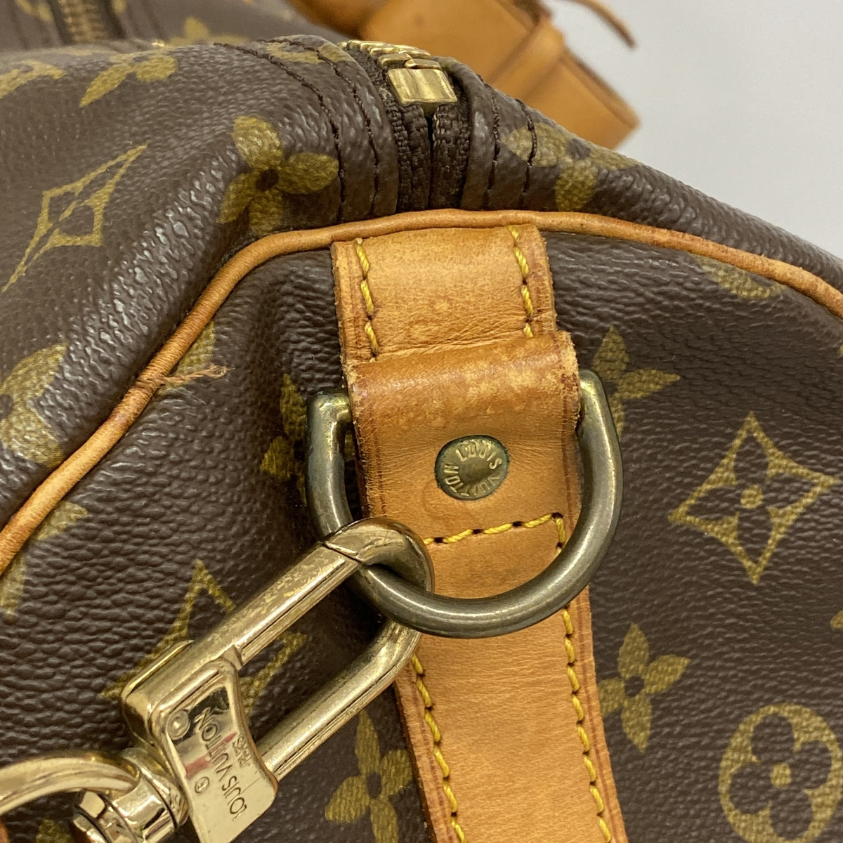 【6ia0500】ルイヴィトン ボストンバッグ モノグラム キーポルバンドリエール60 M41412 ブラウン【中古】メンズ レディース ユニセックス