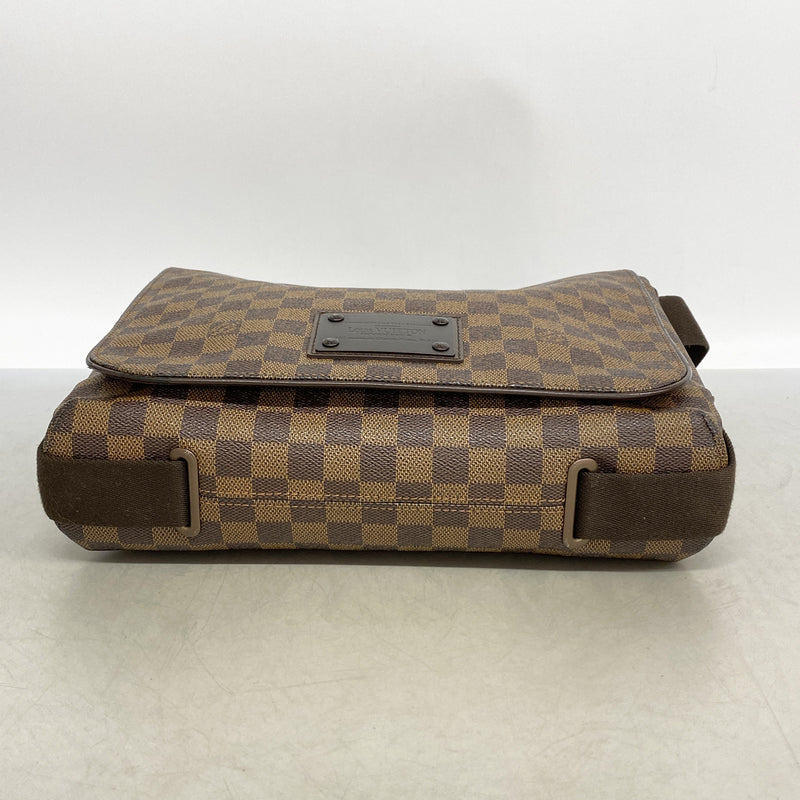 【6ia0501】ルイヴィトン ショルダーバッグ ダミエ ブルックリンMM N51211 エベヌ【中古】メンズ