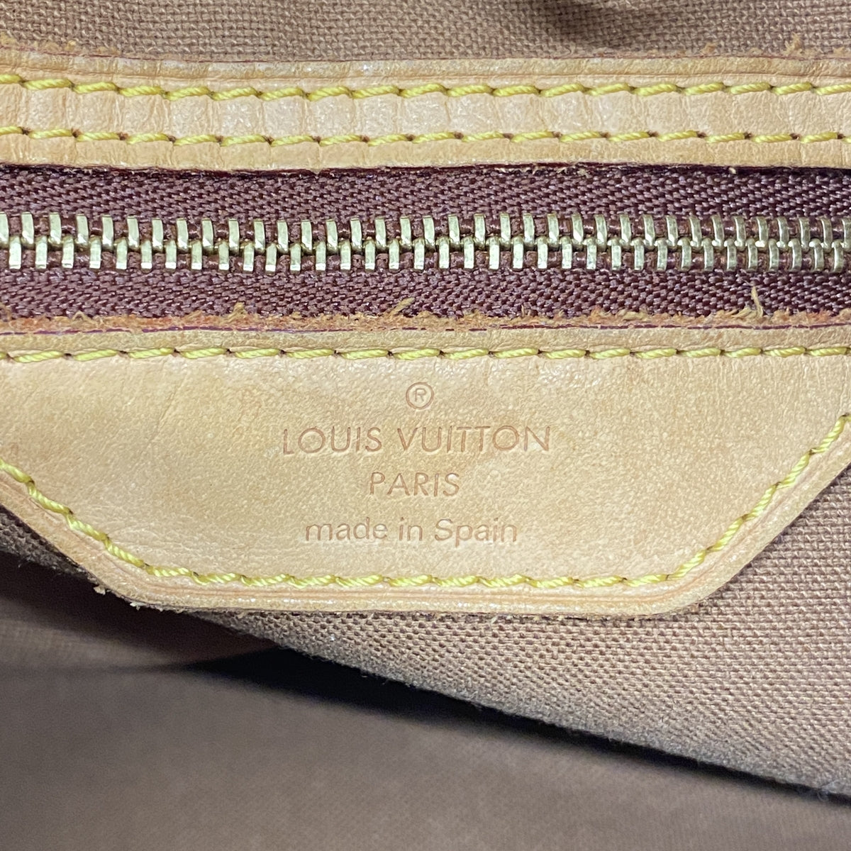 【6ia0519】ルイヴィトン トートバッグ モノグラム バティニョールオリゾンタル M51154 ブラウン【中古】レディース
