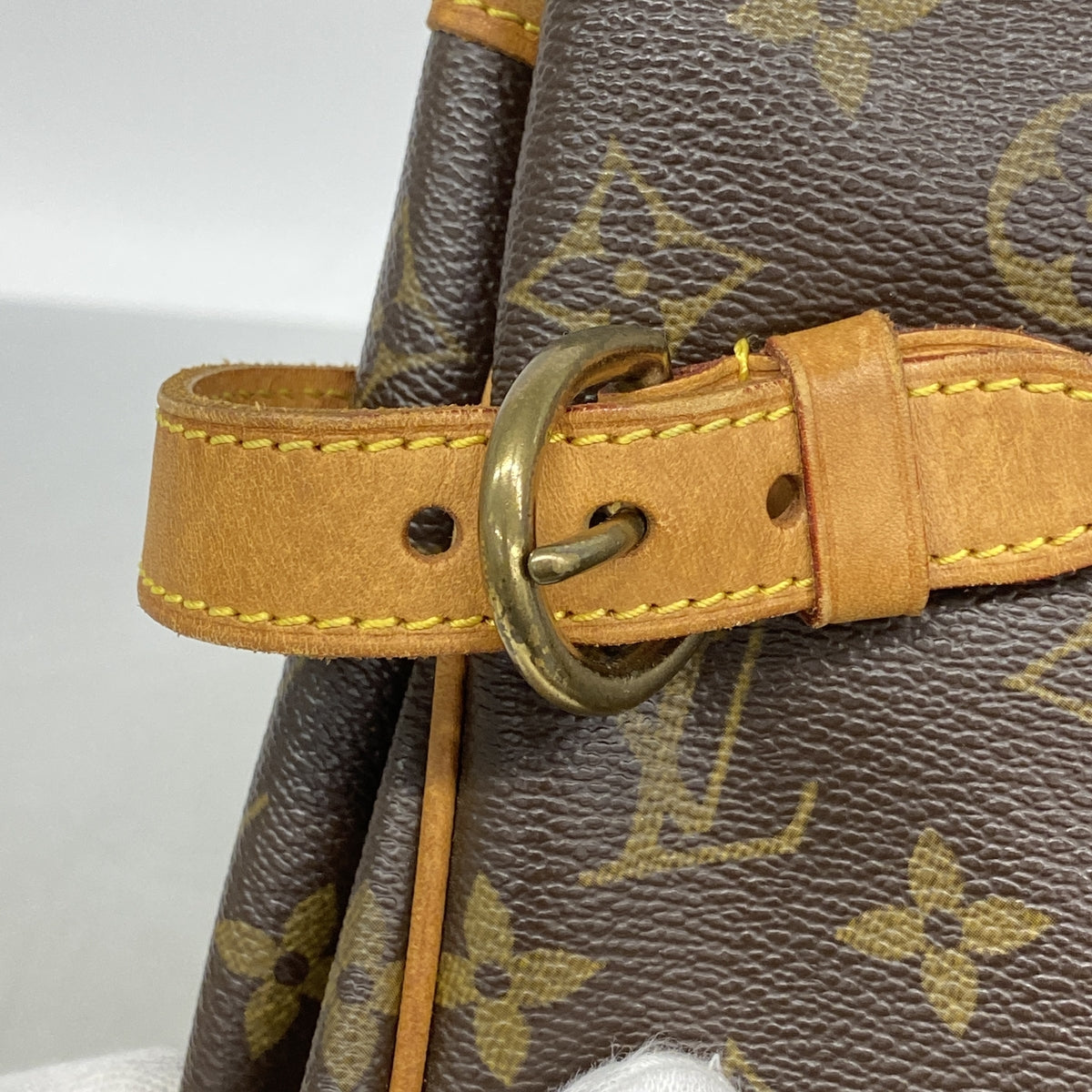 【6ia0519】ルイヴィトン トートバッグ モノグラム バティニョールオリゾンタル M51154 ブラウン【中古】レディース