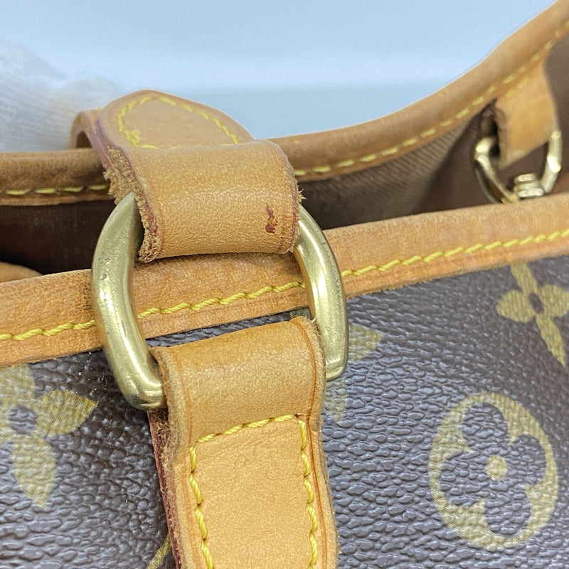 【6ia0519】ルイヴィトン トートバッグ モノグラム バティニョールオリゾンタル M51154 ブラウン【中古】レディース