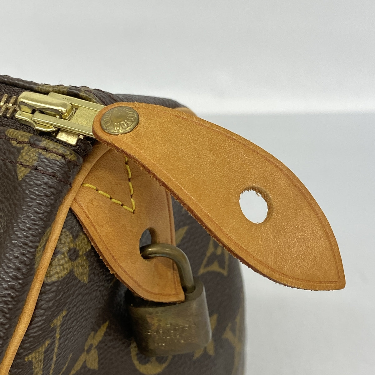 【6ia0521】ルイヴィトン ハンドバッグ モノグラム スピーディ30 M41108 ブラウン【中古】レディース