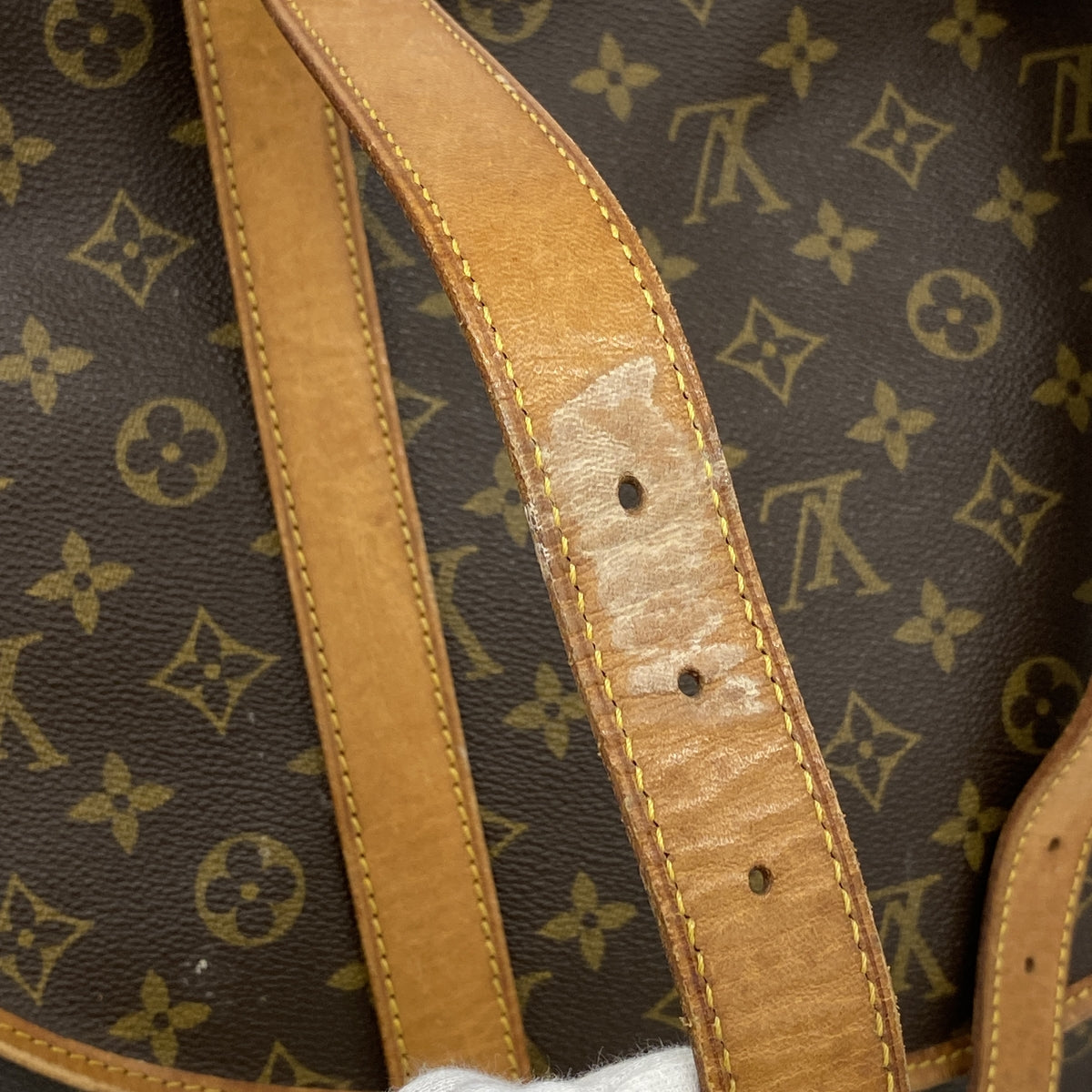 【6ia0523】ルイヴィトン ショルダーバッグ モノグラム ソミュール43 M42252 ブラウン【中古】レディース