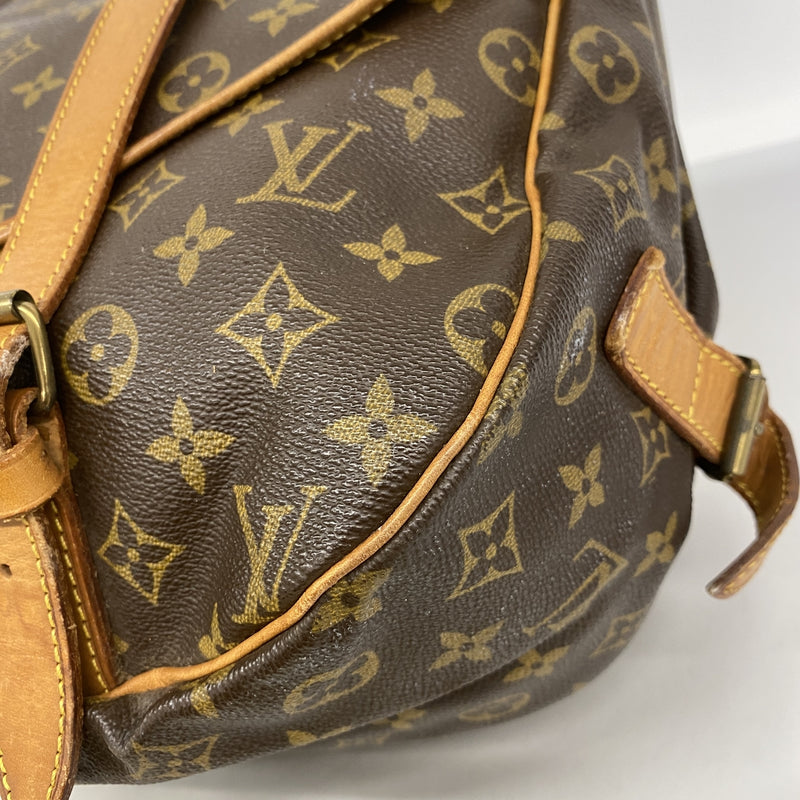 【6ia0523】ルイヴィトン ショルダーバッグ モノグラム ソミュール43 M42252 ブラウン【中古】レディース