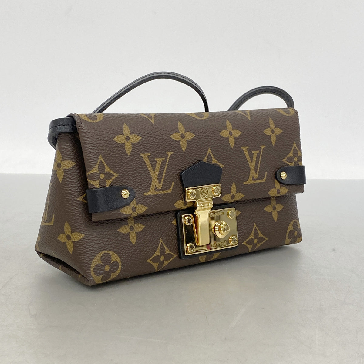 【6ia0524】ルイヴィトン ショルダーバッグ モノグラム ポルトフォイユトブラローネ M61502 ブラウン【中古】レディース