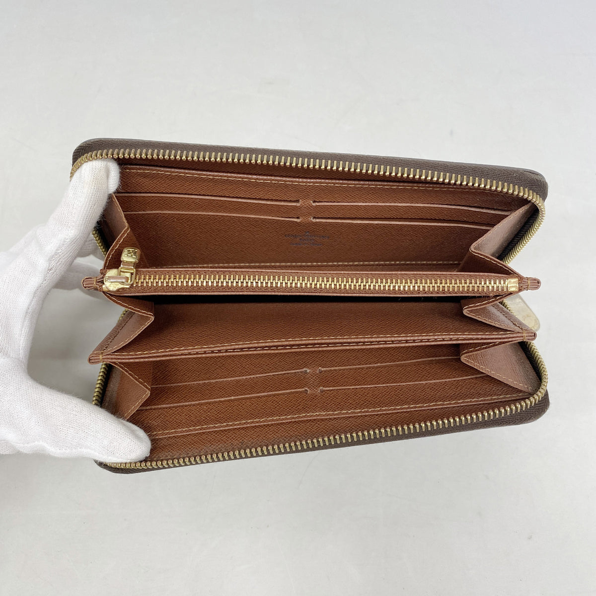 【6ia0526】ルイヴィトン 長財布 モノグラム ジッピーウォレット M60017 ブラウン【中古】メンズ レディース ユニセックス