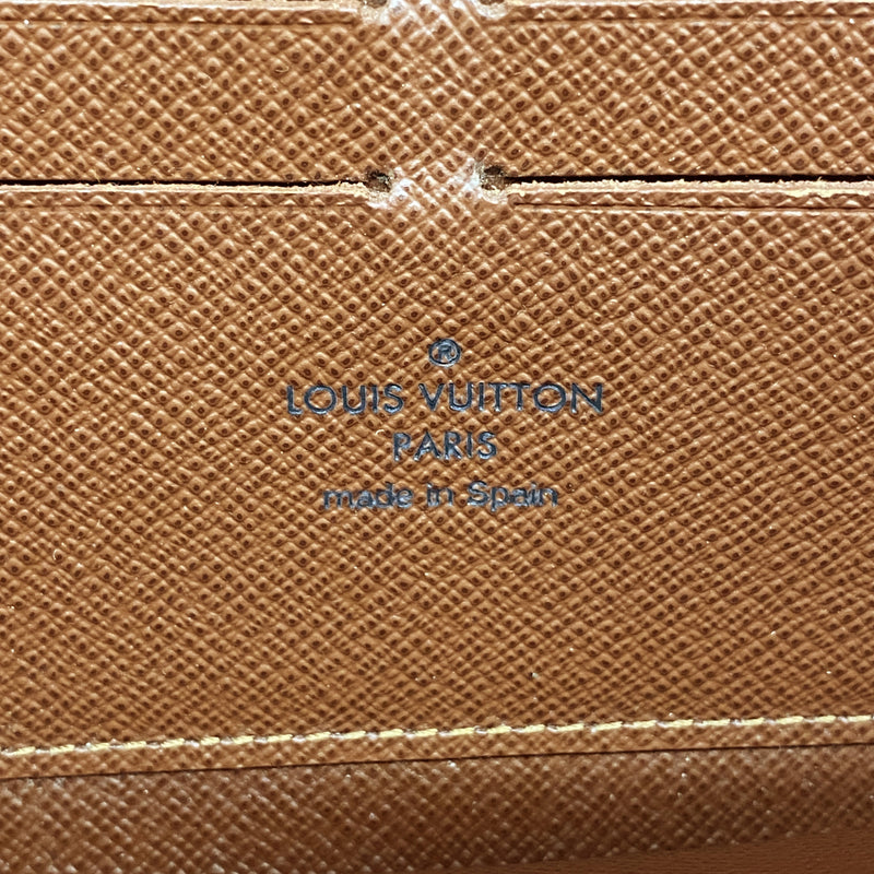 【6ia0526】ルイヴィトン 長財布 モノグラム ジッピーウォレット M60017 ブラウン【中古】メンズ レディース ユニセックス
