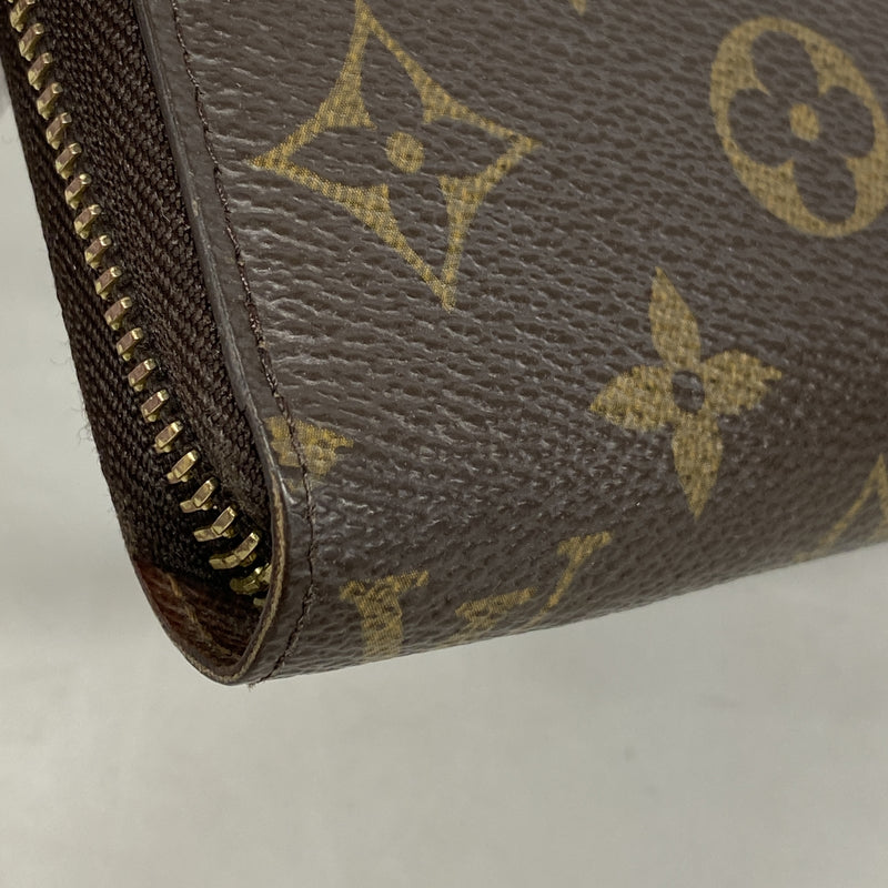 【6ia0526】ルイヴィトン 長財布 モノグラム ジッピーウォレット M60017 ブラウン【中古】メンズ レディース ユニセックス