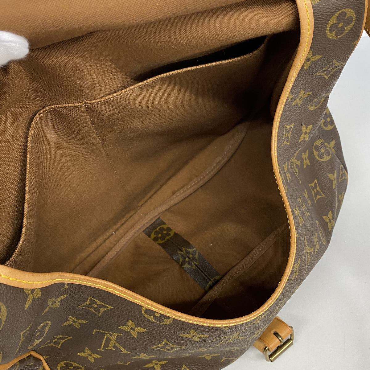 【6ia0534】ルイヴィトン ショルダーバッグ モノグラム ソミュール35 M42254 ブラウン【中古】レディース
