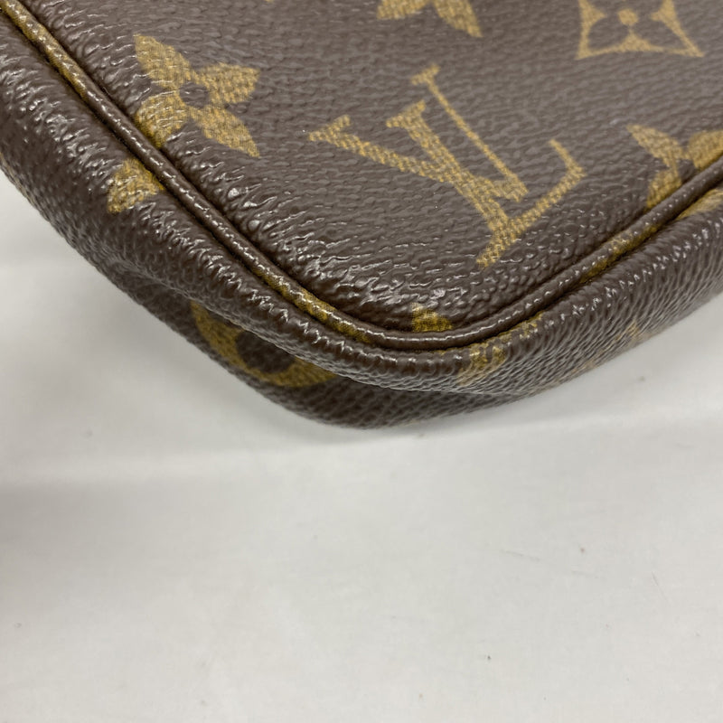 【6ia0536】ルイヴィトン ポーチ モノグラム ポシェットアクセソワール M51980 ブラウン【中古】レディース