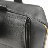 【6ia0545】シャネル ビジネスバッグ キャビアスキン ブラック ゴールド金具【中古】レディース