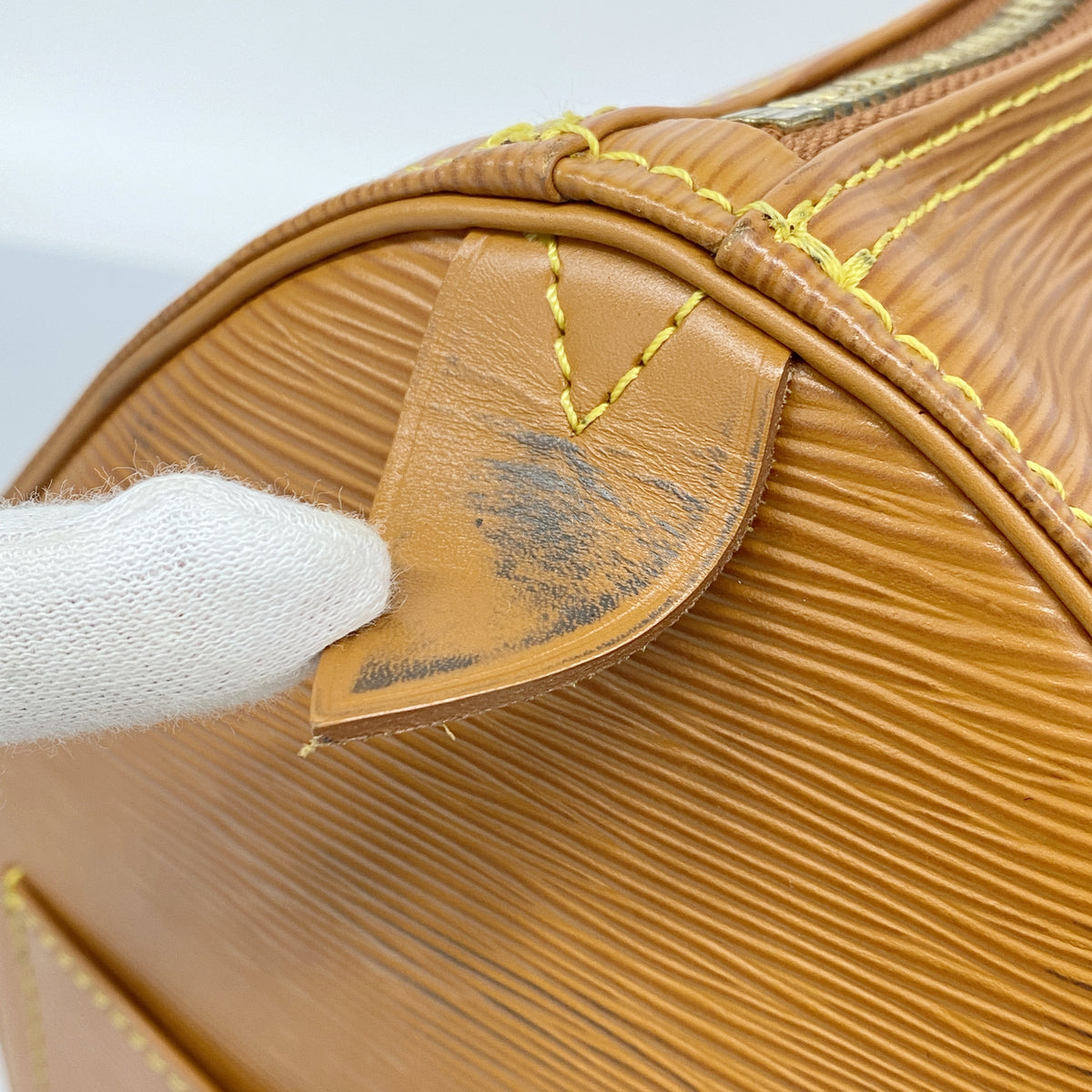【6ia0551】ルイヴィトン ボストンバッグ エピ キーポル50 M42968 ジパングゴールド【中古】メンズ レディース ユニセックス