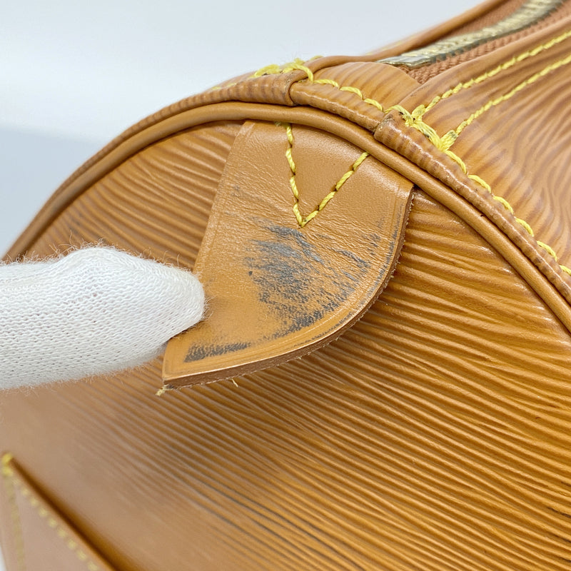 【6ia0551】ルイヴィトン ボストンバッグ エピ キーポル50 M42968 ジパングゴールド【中古】メンズ レディース ユニセックス